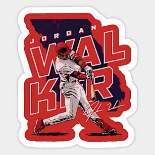 Jordan Walker St. Louis Player Map Sticker